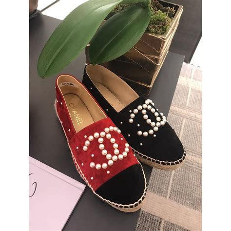 pearl chanel espadrilles|where to buy chanel espadrilles.